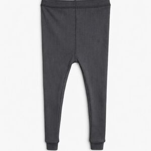 Quincy Mae Ribbed Leggings Gray 2-3 Y